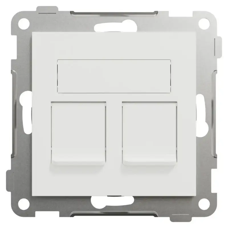 Beställ idag Elko RS Datauttag Keystone 2x8 Cat6 UTP Rak Renvit