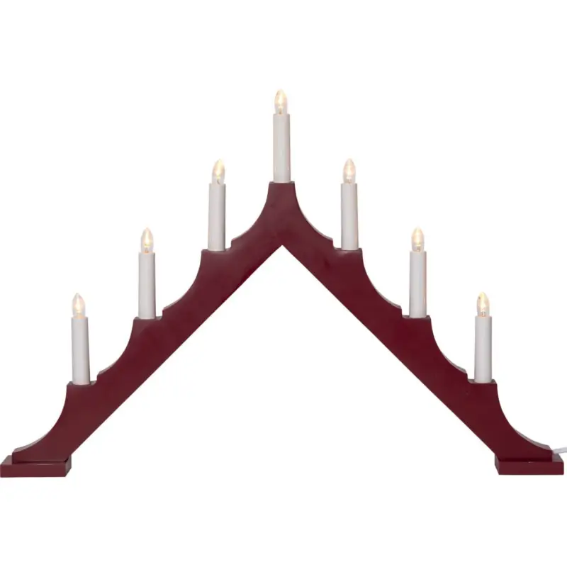 Utförsäljning Alma Adventsljusstake LED Röd 40cm