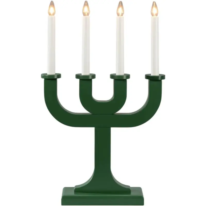 Lägg i varukorgen Vinternatt Adventsljusstake 50cm Grön