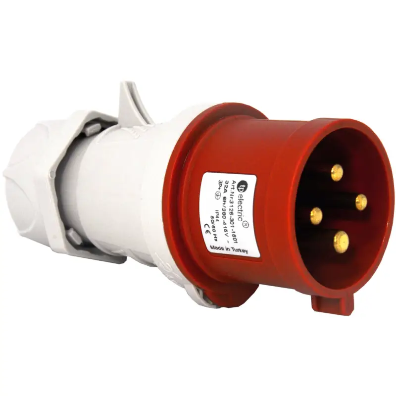 Stickpropp, 32A, 3P+J, 6h, 400V, IP44 Rabatt