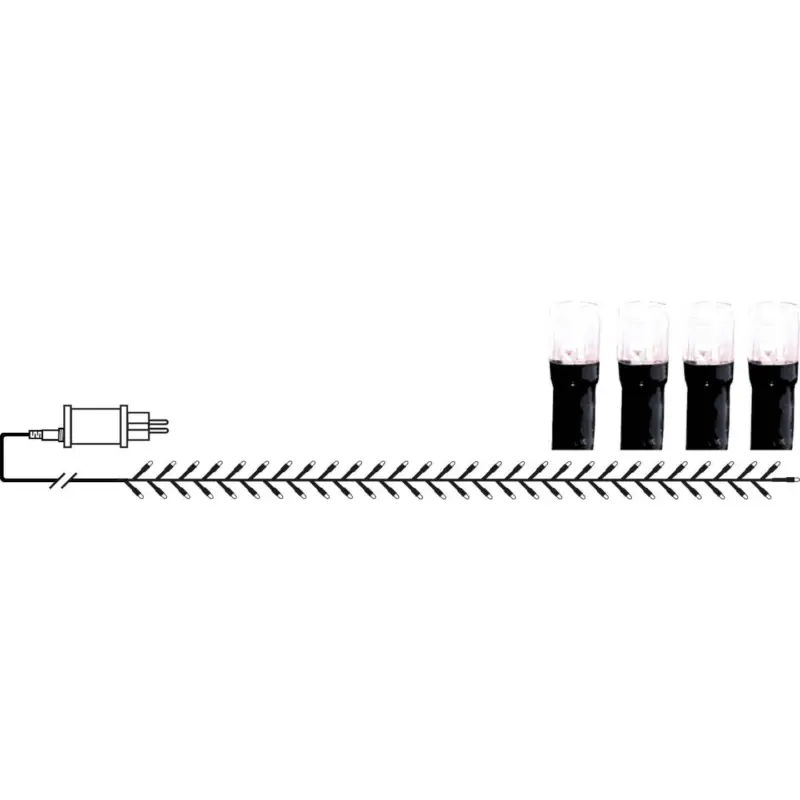 I lager Clusterslinga Crispy Ice White 24m 1200LED IP44