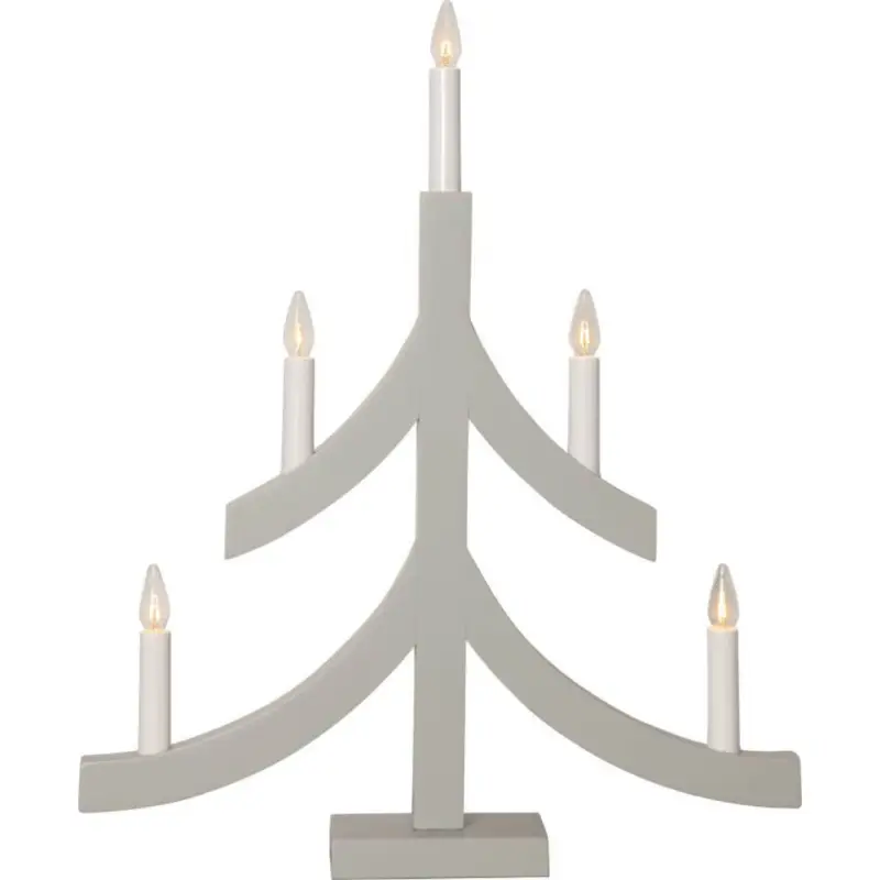 Pagod Adventsljusstake 48cm Grå Sänkt pris