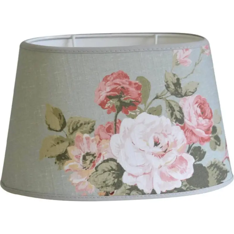 Rabatt Rosemore Oval Lampskärm 20cm Softgrön Laura Ashley