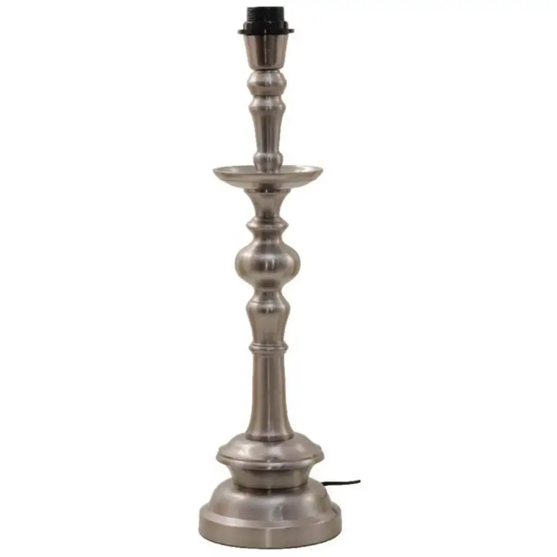 Handla nu Saxon Lampfot 55cm Antik Silver