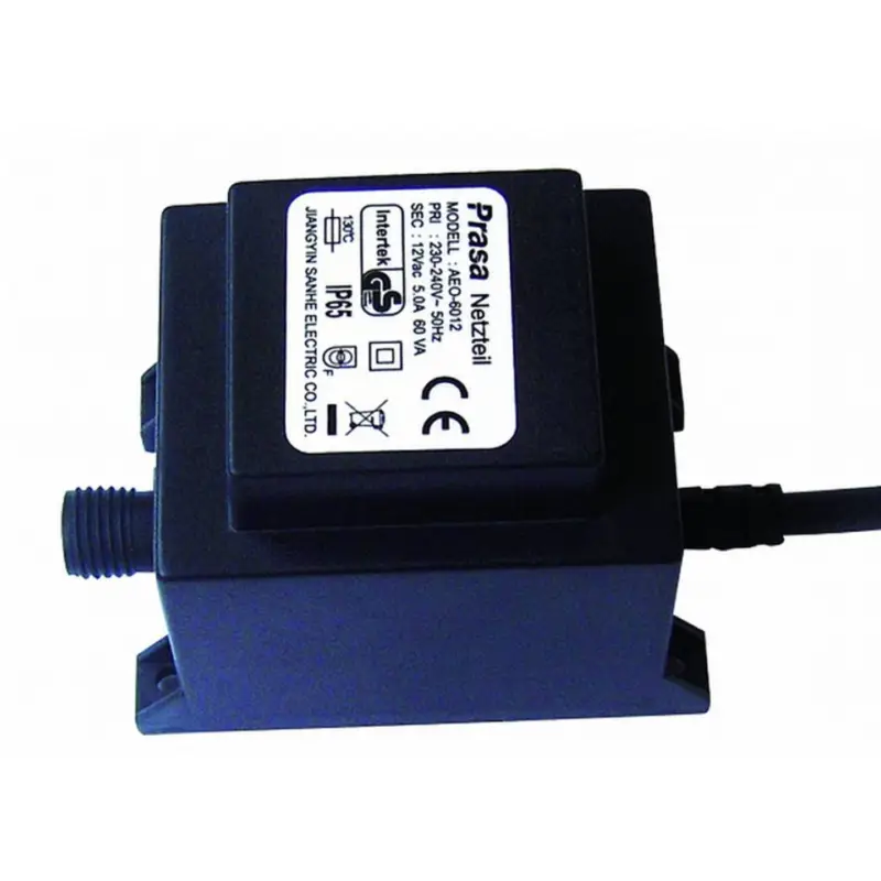 Transformator 12V AC Max 60W Bolthi Connect 12V Svart IP65 Premium