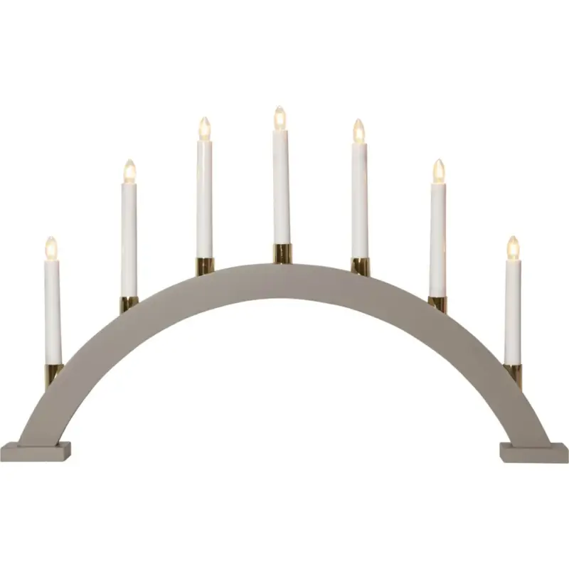 Gillian Adventsljusstake Båge Beige 40cm Expressleverans