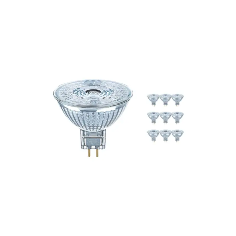 Snabb leverans Flerpack 10x Osram Parathom GU5.3 MR16 5W 827 36D | Extra Varm Vit - Dimbar - Ersättare 35W