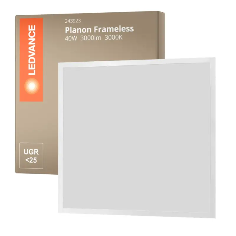 Ledvance LED Panel Planon Trimlös 40W 3000lm - 830 Varm Vit | 60x60cm Rabatt