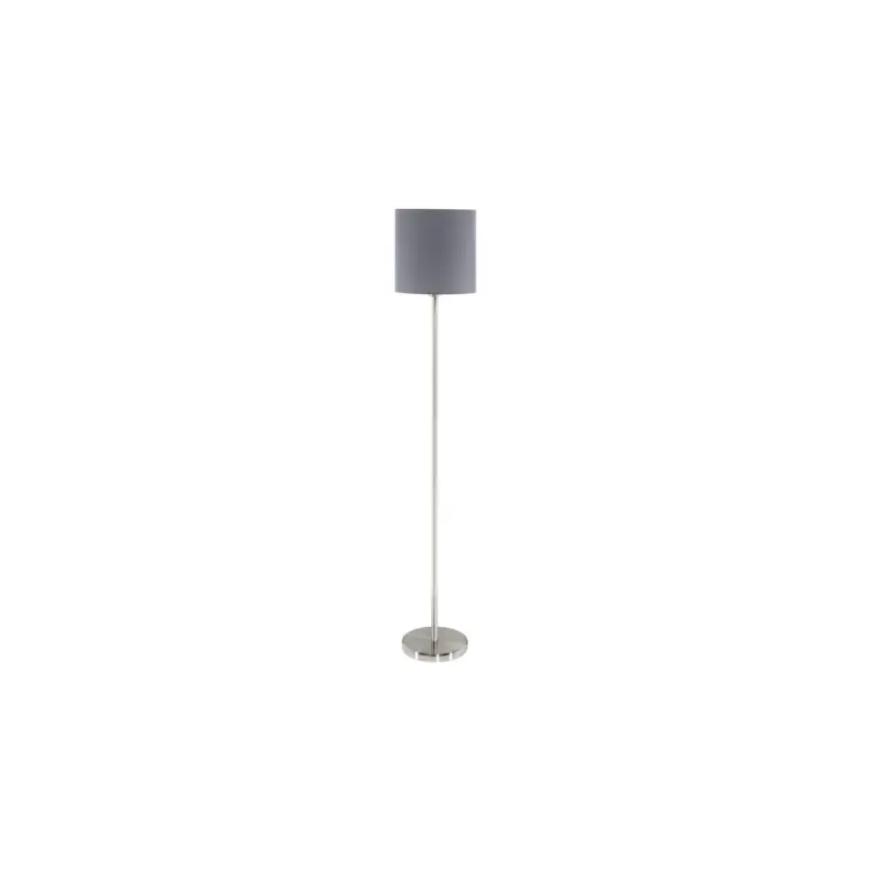 Eglo Golvlampa Pasteri Stål Satin Nickel Grå | IP20 - Passande för 1x E27 Säker betalning